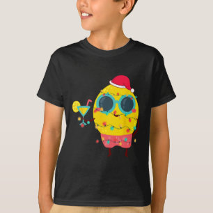 Camiseta Verão Havaiano Tropical Natal Limão Natal Divertid