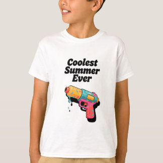Camiseta Verão Mais Legal de Todos - Arma de Água Neon Retr