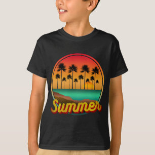 Camiseta verão natureza pôr do sol