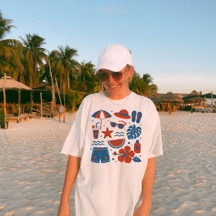 Camiseta Verão Praia Tendências de Verão