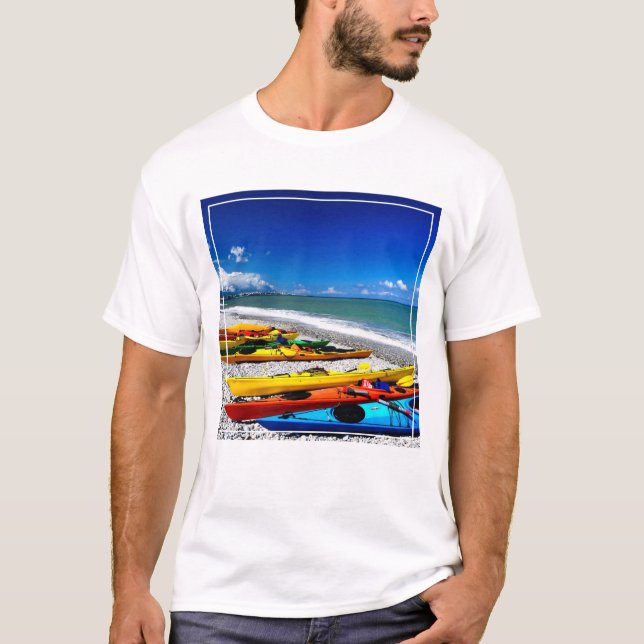 Camiseta Verão que Kayaking (Frente)