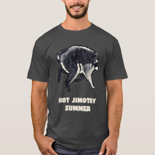Camiseta Verão Quente Jimothy Funny Raccoon Meme Animal
