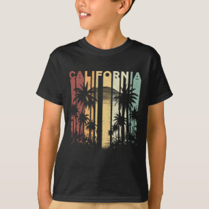 Camiseta Verão Retro de Férias de Surfe Palmeiras Cali