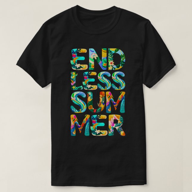 Camiseta Verão sem fim (Frente do Design)