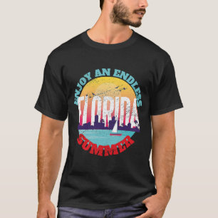 Camiseta Verão sem fim de Miami Beach Florida