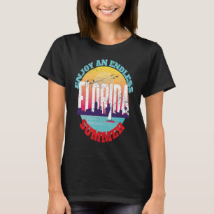 Camiseta Verão sem fim de Miami Beach Florida