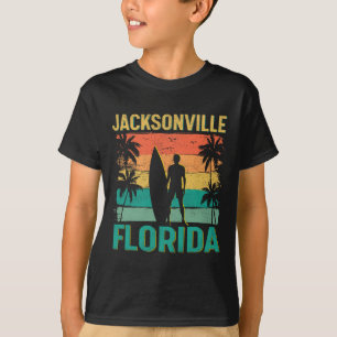 Camiseta Verão Surf Vintage Flórida Jacksonville Praia Surf