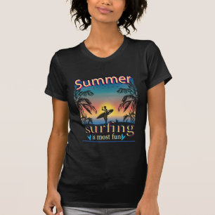 Camiseta Verão - Surfar É Mais Divertido
