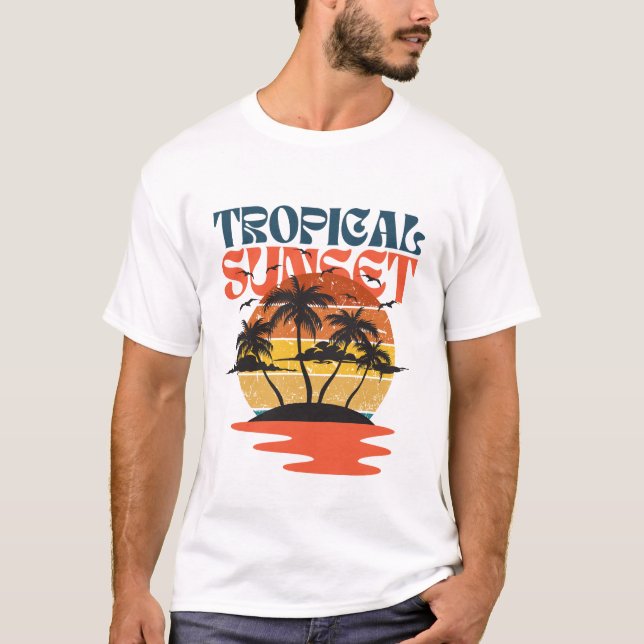 Camiseta Verão Tropical (Frente)