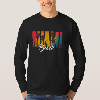 Camiseta Verão Tropical da Praia de Miami