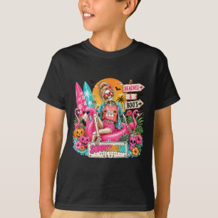 Camiseta Verão Vintage Halloween Boas Vibrações Tropical