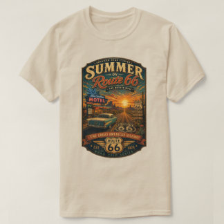 Camiseta Verão Vintage na Rota 66