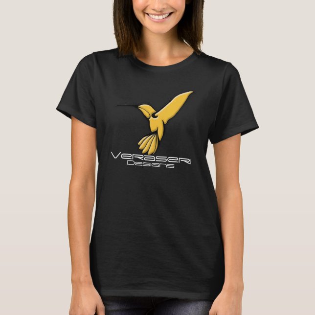 Camiseta Veraseri projeta o preto das mulheres. T-shirt (Frente)