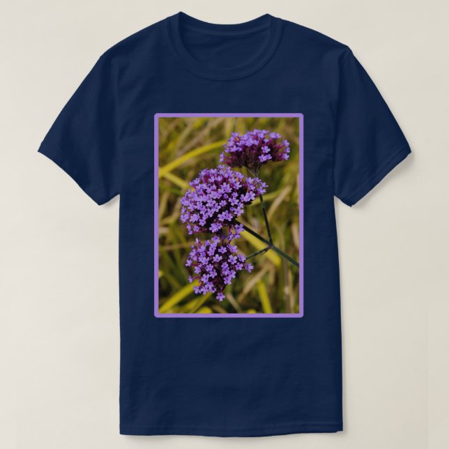Camiseta Verbena bonariensis florida (Frente do Design)