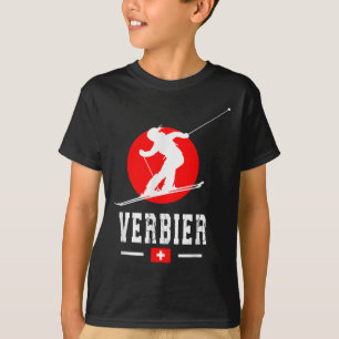 Camiseta Verbier Ski Resort Alts Swiss Mountain Switzerlan