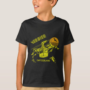Camiseta Verbier Suíça Retro Esqui 