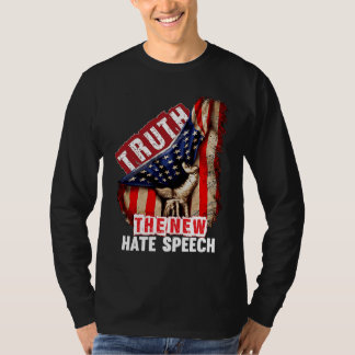 Camiseta Verdade A Nova Fala de Ódio Correcção Política EUA