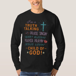 Camiseta Verdade Louva Criança De Deus Cristã