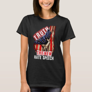 Camiseta Verdade O Novo Ódio Fala Correção Política EUA