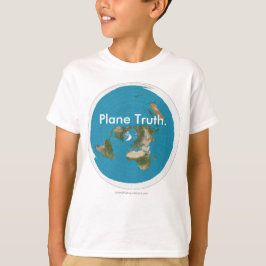 Camiseta "Verdade plana equidistante Azimuthal." T-shirt