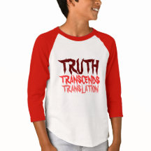 VERDADE TRANSCENDE YOUTH RED RAGLAN