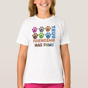 Camiseta Verdadeira Amizade Tem Patas