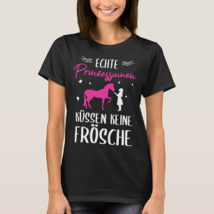 Camiseta Verdadeira Princesa Beijando Cavalos Sem Sapos Est