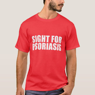 Camiseta Verdadeira visão para a Psoríase - Olhos de Loja N