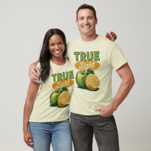 Camiseta Verdadeiramente Verde Maçã Limão Retro-Faith Tee