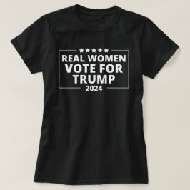 Camiseta Verdadeiras Mulheres Votam Em Trump 2024