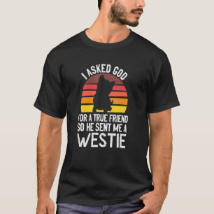 Camiseta Verdadeiro Amigo Westie West Highland Terrier Dog