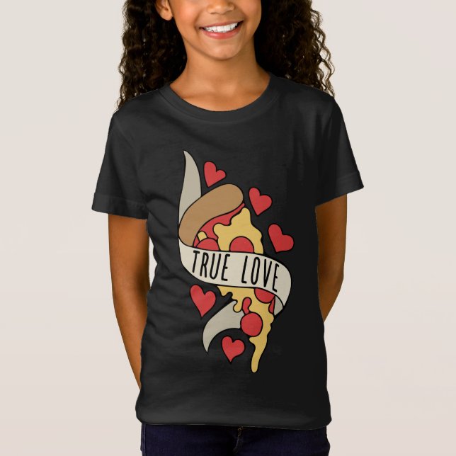 Camiseta Verdadeiro Amor é Pizza (Frente)