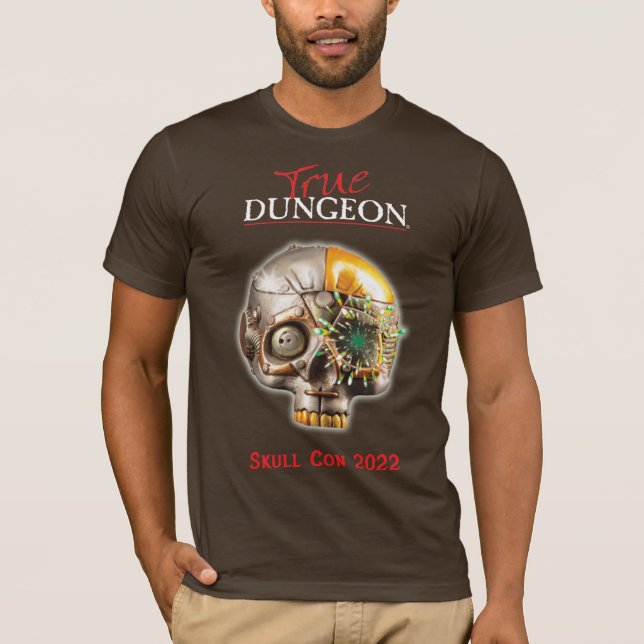 Camiseta Verdadeiro Dungeon Skull Con (Frente)