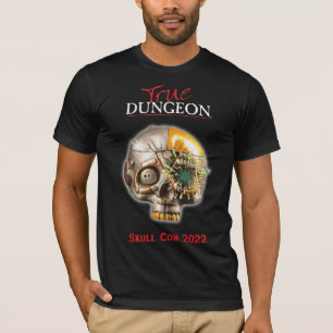 Camiseta Verdadeiro Dungeon Skull Con - preto