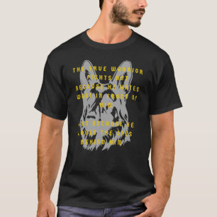 Camiseta Verdadeiro German shepherd do Guerreiro, leal Defe