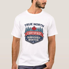 Camiseta Verdadeiro Norte Certificado — Sobreviveu ao Inver