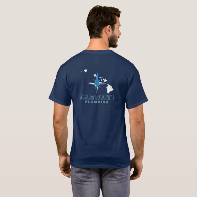 Camiseta Verdadeiro Norte Encanamento (Parte Traseira Completa)