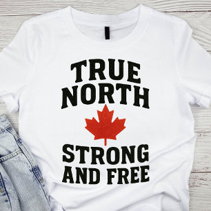 Camiseta Verdadeiro Norte, Forte E Livre