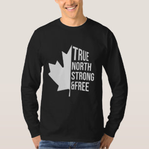 Camiseta Verdadeiro Norte Forte e Livre Independência Canad