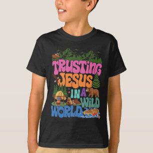 Camiseta Verdadeiro Norte Vbs Confiar Em Jesus Em Um Mundo