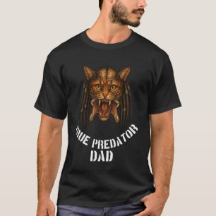 Camiseta Verdadeiro Pai Predador Design Engraçado para Aman