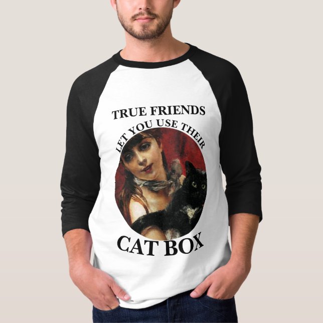 CAMISETA VERDADEIROS AMIGOS PERMITEM QUE VOCÊ USE A CAIXA D (Frente)