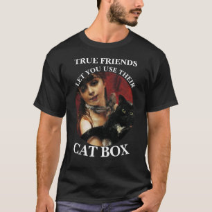 CAMISETA VERDADEIROS AMIGOS PERMITEM USAR A CAIXA DE AREIA 