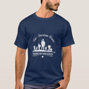 Camiseta Verdadeiros Heróis Americanos, Obrigados para o se