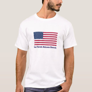 Camiseta Verdadeiros Patriotas Acolhem a Diversidade