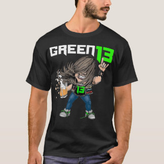 Camiseta Verde 13 Metalhead (preto)