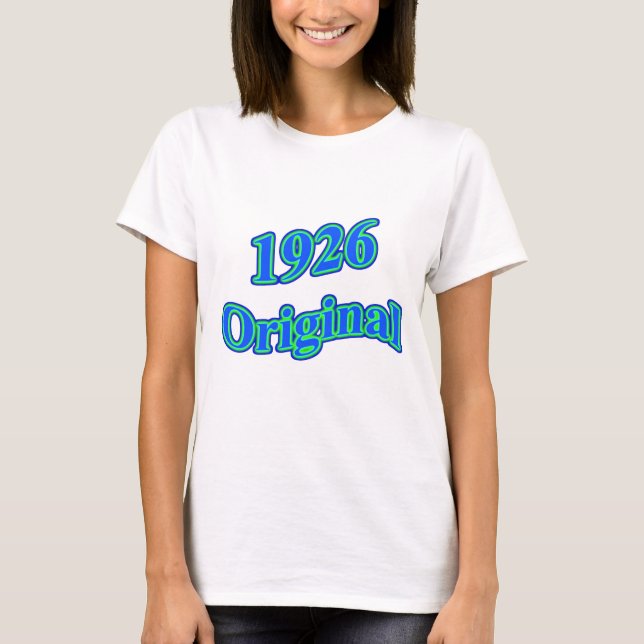 Camiseta Verde 1926 azul original (Frente)