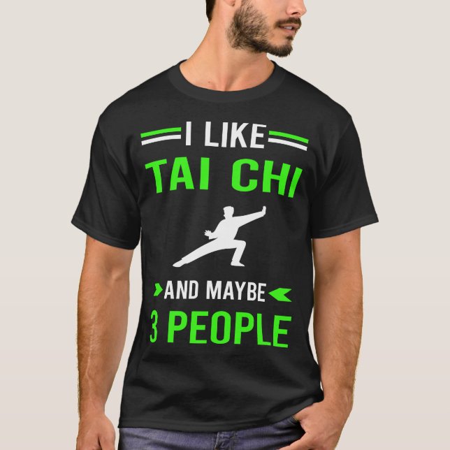 Camiseta Verde 3 Pessoas Tai Chi (Frente)