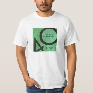 Camiseta Verde aniversário de 40 décadas
