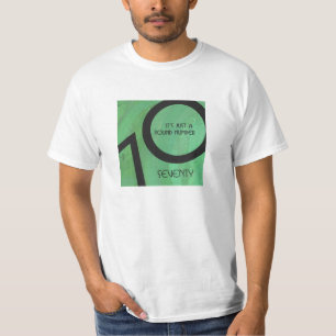 Camiseta Verde aniversário de 70 décadas